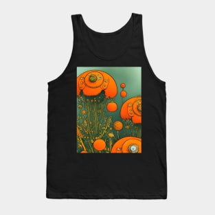 Orange and Green Tank Top